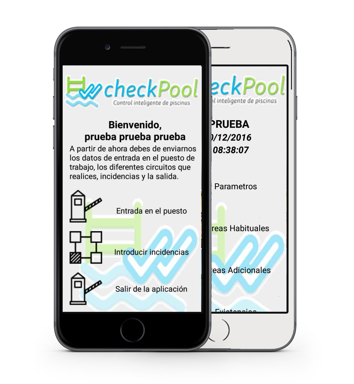 CheckPool en distintos móviles
