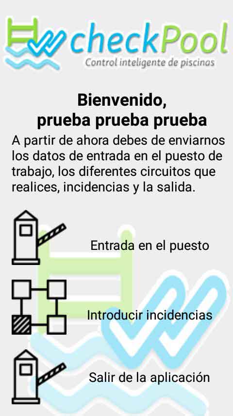 Pantalla CheckPool 2
